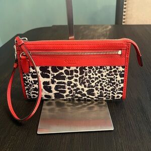 Coach Legacy Ocelot Wristlet Wallet